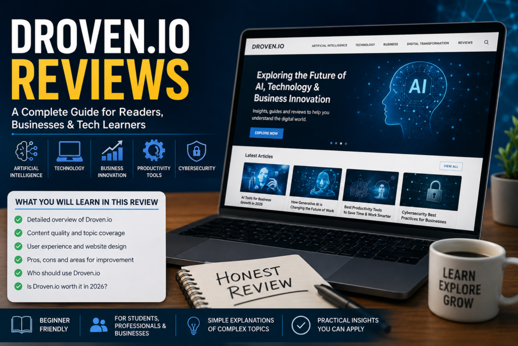 Droven.io Reviews: A Complete Guide for Readers, Businesses, and Tech Learners Droven.io Reviews