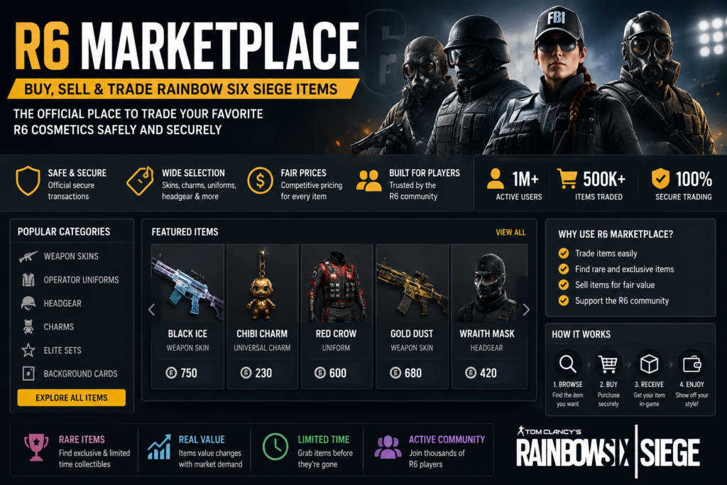 R6 Marketplace: Complete Guide to Buying, Selling, and Trading Rainbow Six Siege Items R6 Marketplace