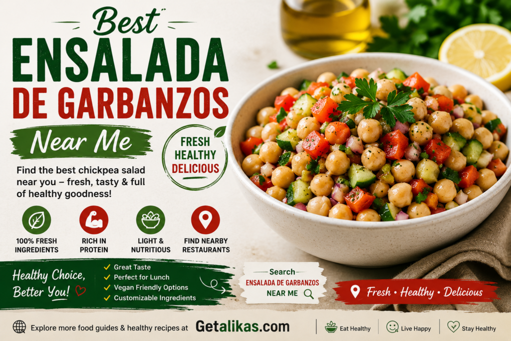 Best Ensalada de Garbanzos Near Me: A Complete Guide to Finding Fresh, Healthy, and Delicious Chickpea Salad Looking for the best ensalada de garbanzos near me?