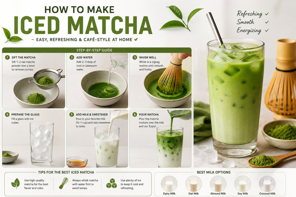 How to Make Iced Matcha