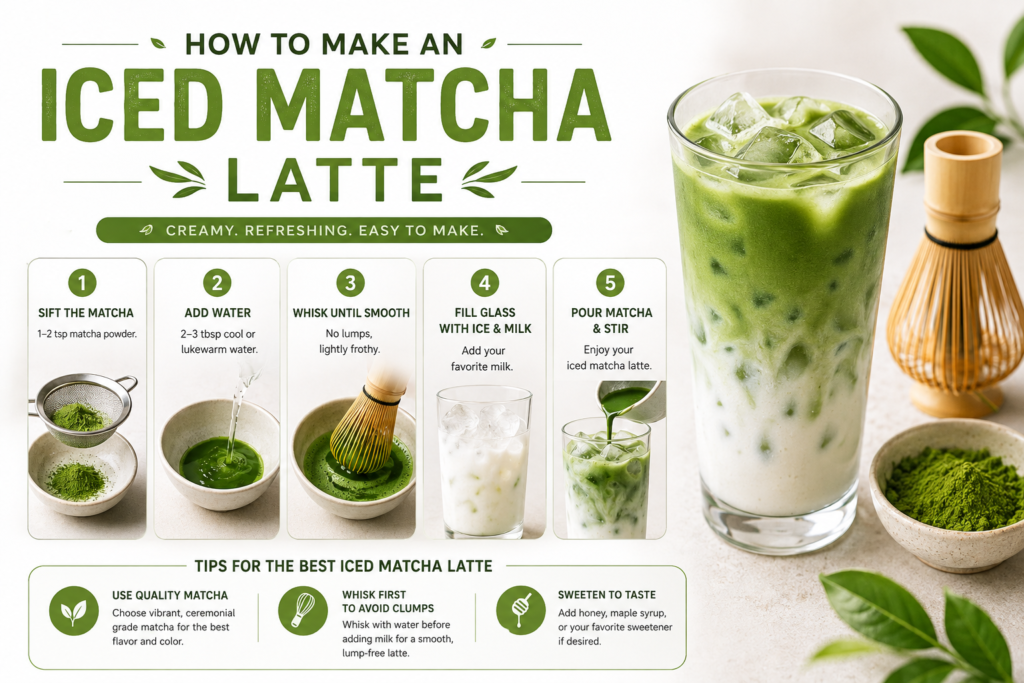 How to Make an Iced Matcha Latte