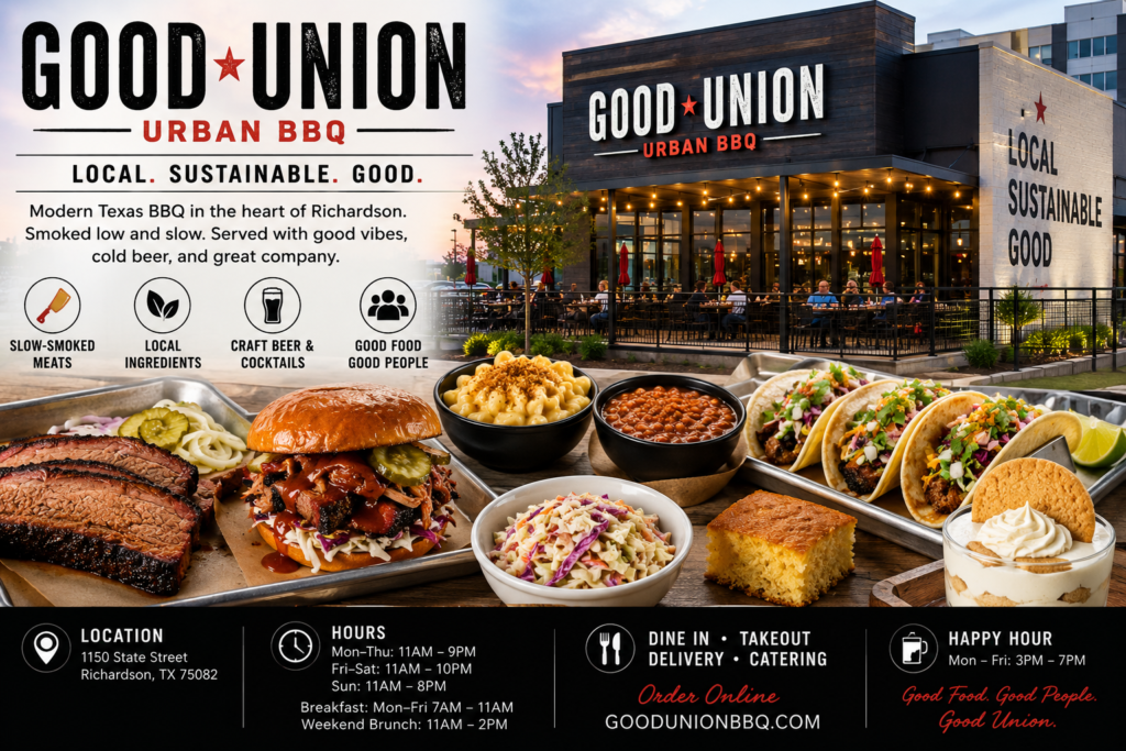 Good Union Urban BBQ: A Complete Guide to Richardson’s Modern Texas BBQ Experience Good Union Urban BBQ