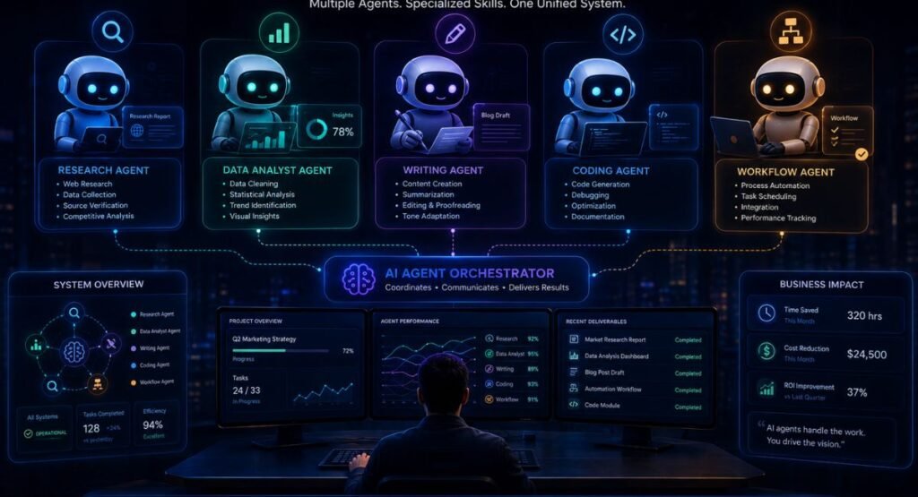 future of AI agents with multiple AI agents working together
