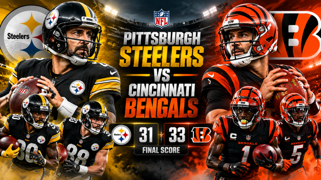 Pittsburgh Steelers vs Bengals Match Player Stats